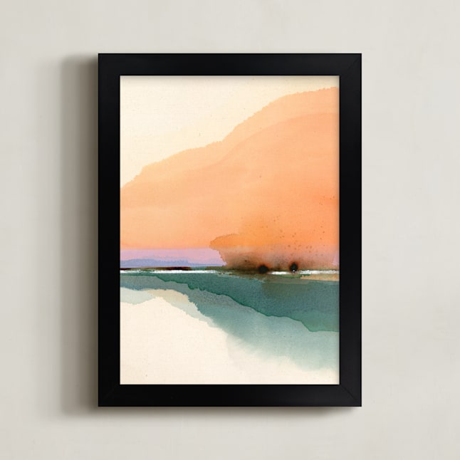 "Orange Sunset Scenery 2" - Limited Edition Art Print by Shina Choi in beautiful frame options and a variety of sizes.
