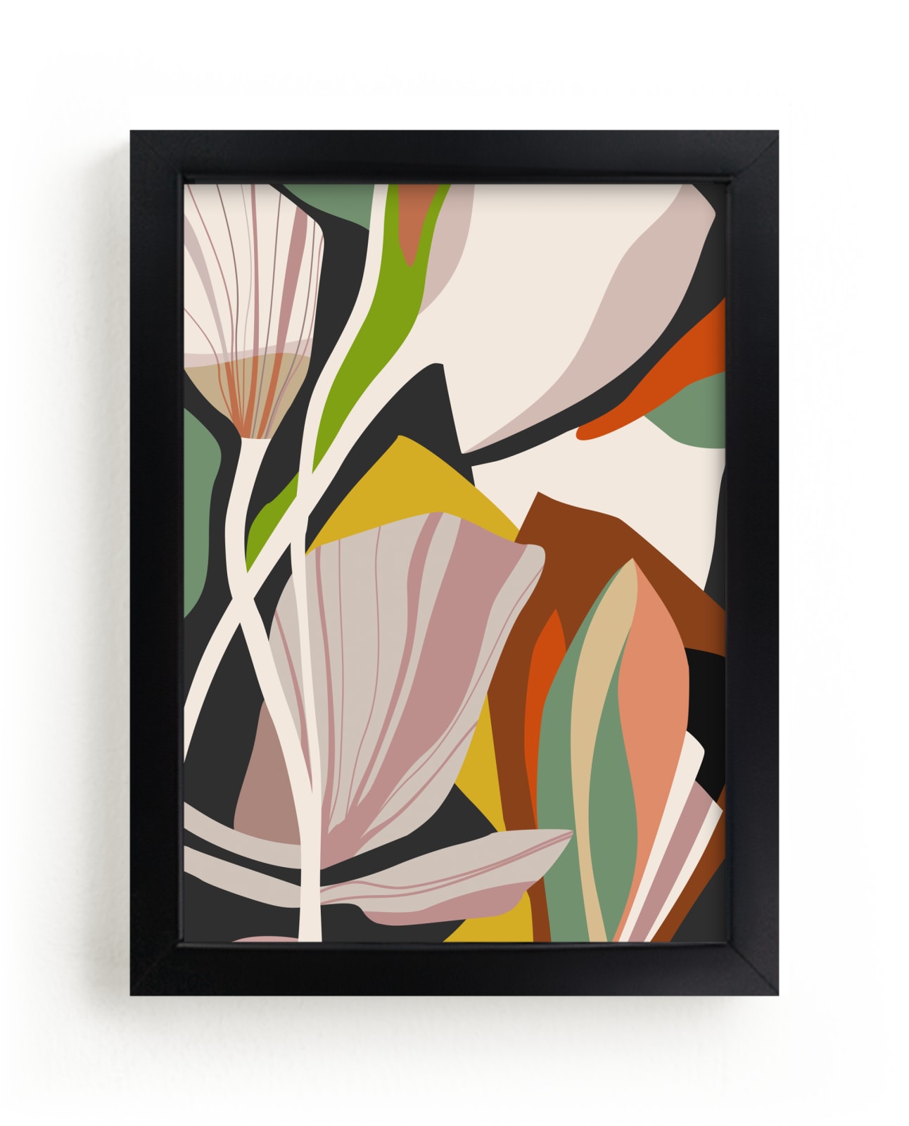 "Leaves and Flowers" - Limited Edition Art Print by Angel Estevez in beautiful frame options and a variety of sizes.