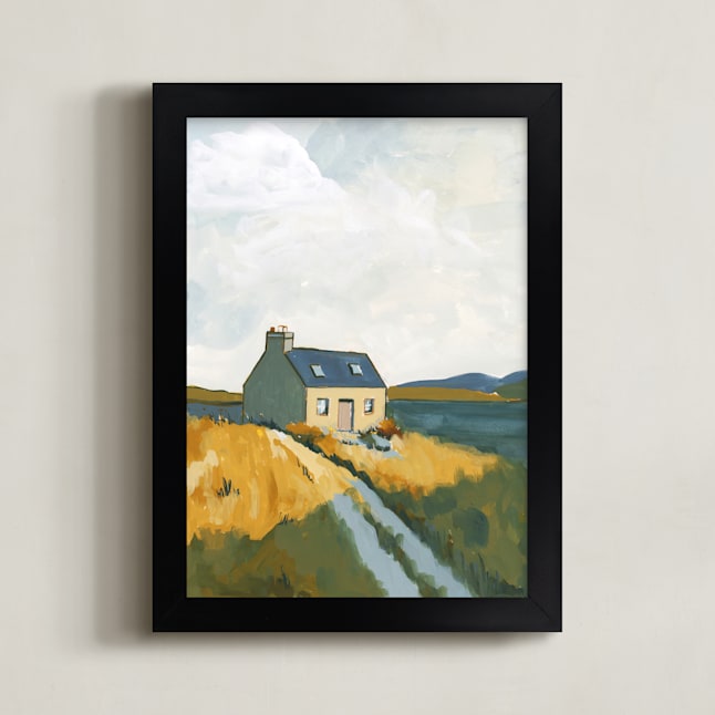 "Serenity by the Lake 1" - Limited Edition Art Print by Lucrecia Caporale in beautiful frame options and a variety of sizes.