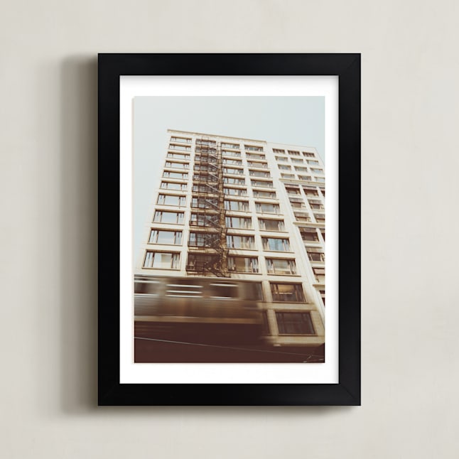"The L" - Art Print in Alabaster by Kamala Nahas - Framed