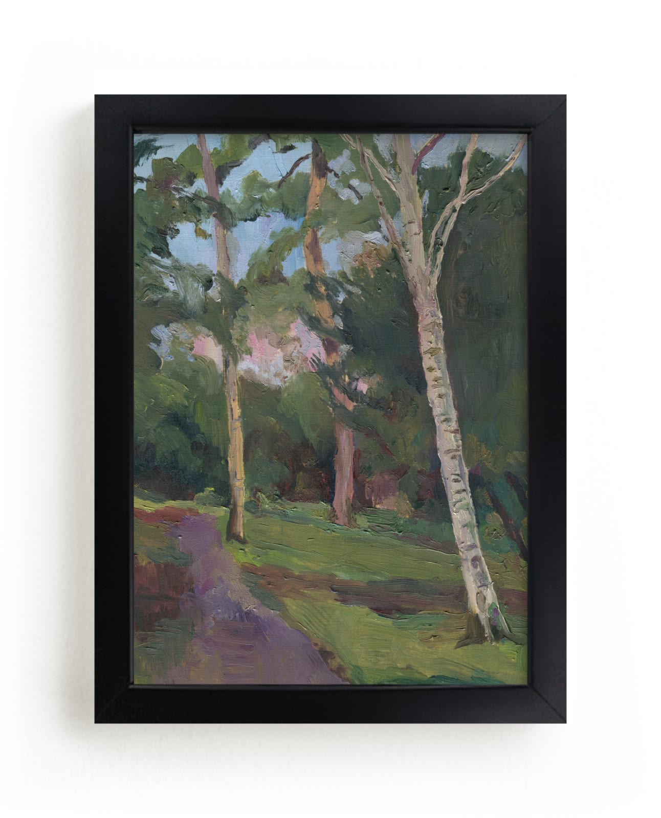 "Evening Walk" - Limited Edition Art Print by Catilustre in beautiful frame options and a variety of sizes.