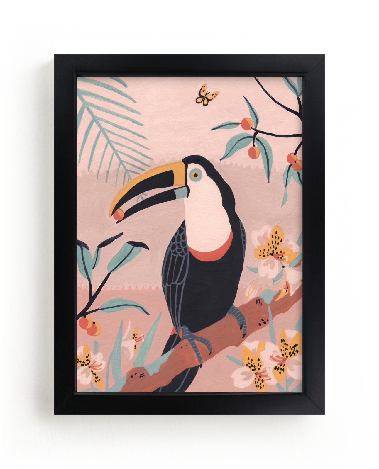 "Tropic Toucan I" - Limited Edition Art Print by Stefanie Lane in beautiful frame options and a variety of sizes.