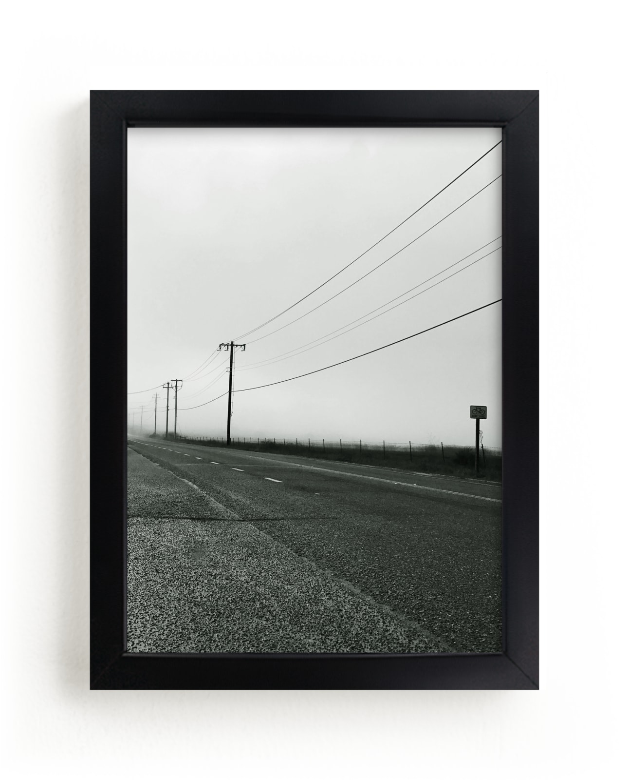 "Road Into The Fog" - Limited Edition Art Print by PHEP Design Studio in beautiful frame options and a variety of sizes.