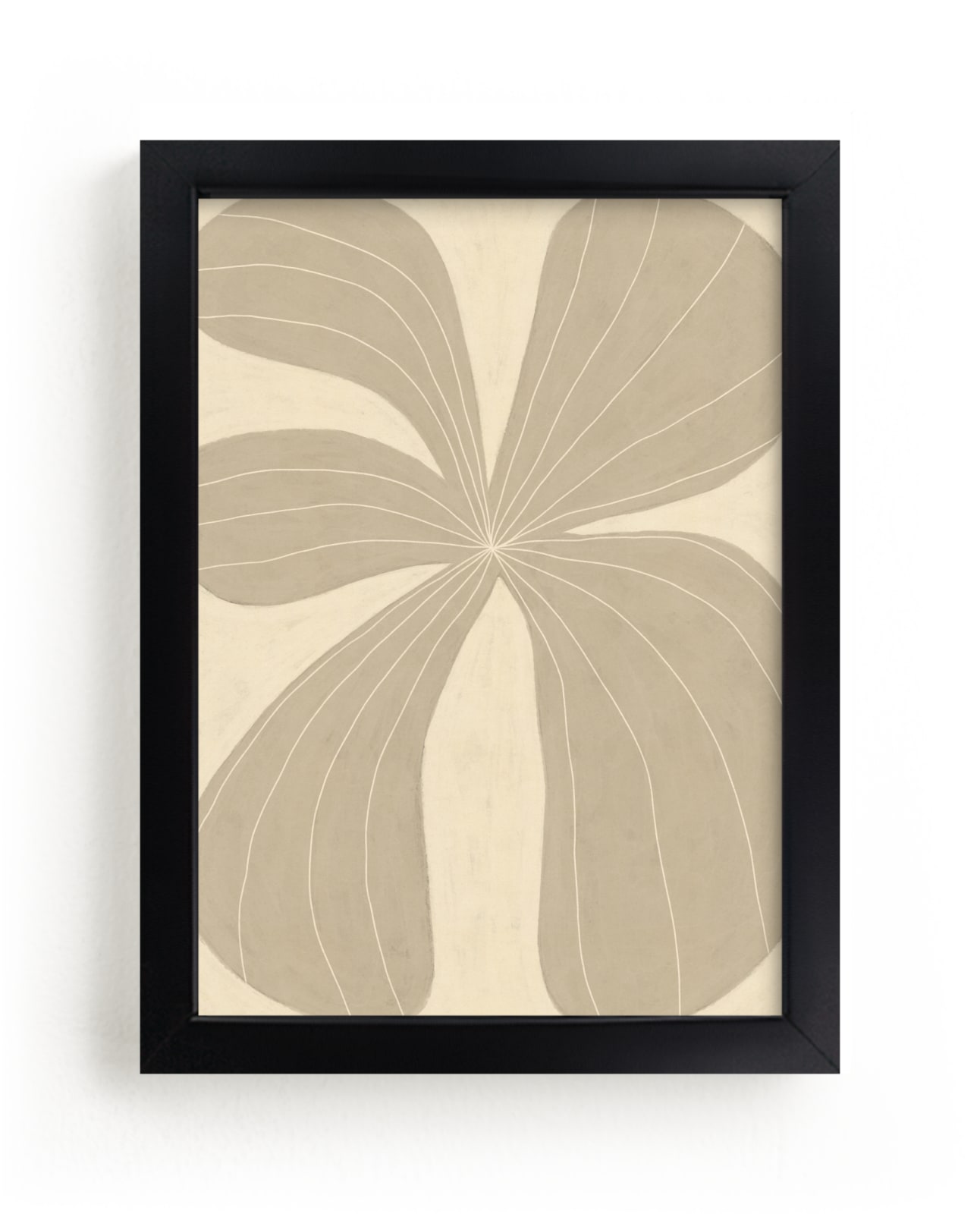 "Beige Flower" - Limited Edition Art Print by Alisa Galitsyna in beautiful frame options and a variety of sizes.