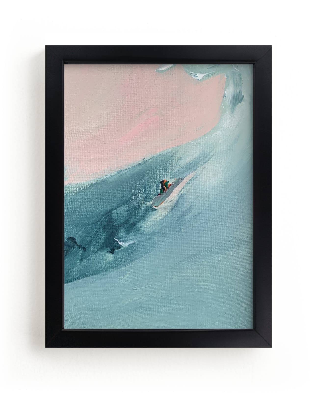 "Santa Cruz Surfer" - Limited Edition Art Print by Caryn Owen in beautiful frame options and a variety of sizes.
