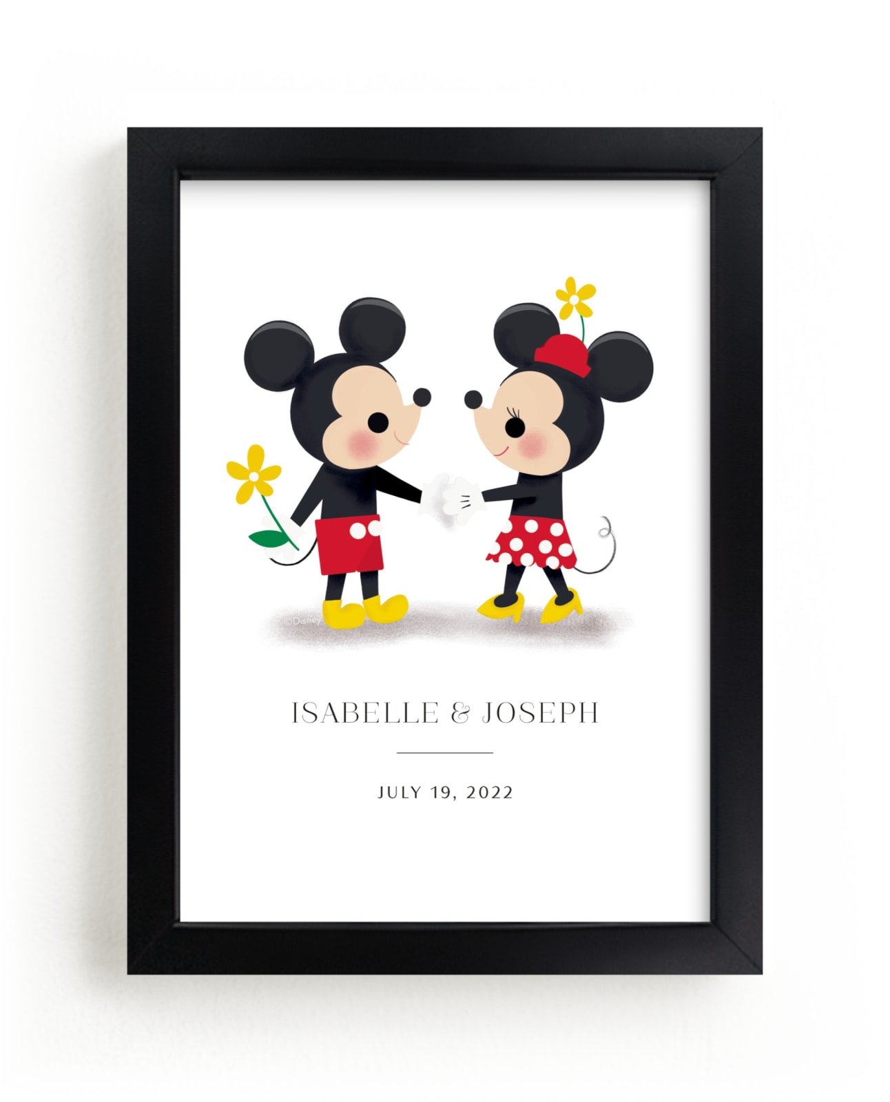"Disney's Mickey Loves Minnie" by Itsy Belle Studio in beautiful frame options and a variety of sizes.