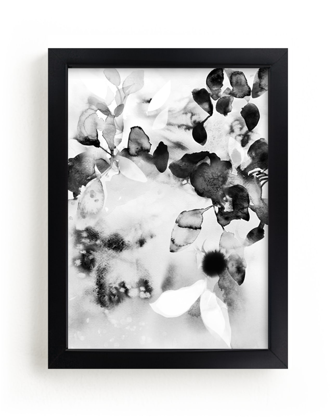 "Flora in B+W" - Limited Edition Art Print by Marta Spendowska in beautiful frame options and a variety of sizes.