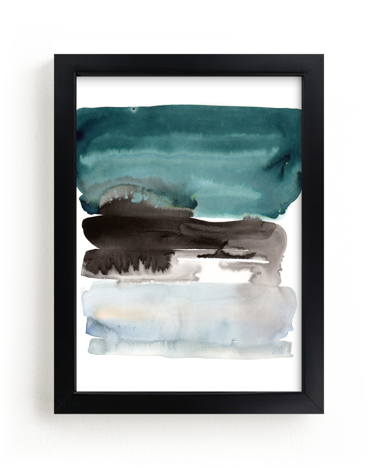 "teal horizons" - Limited Edition Art Print by Kelly Witmer in beautiful frame options and a variety of sizes.