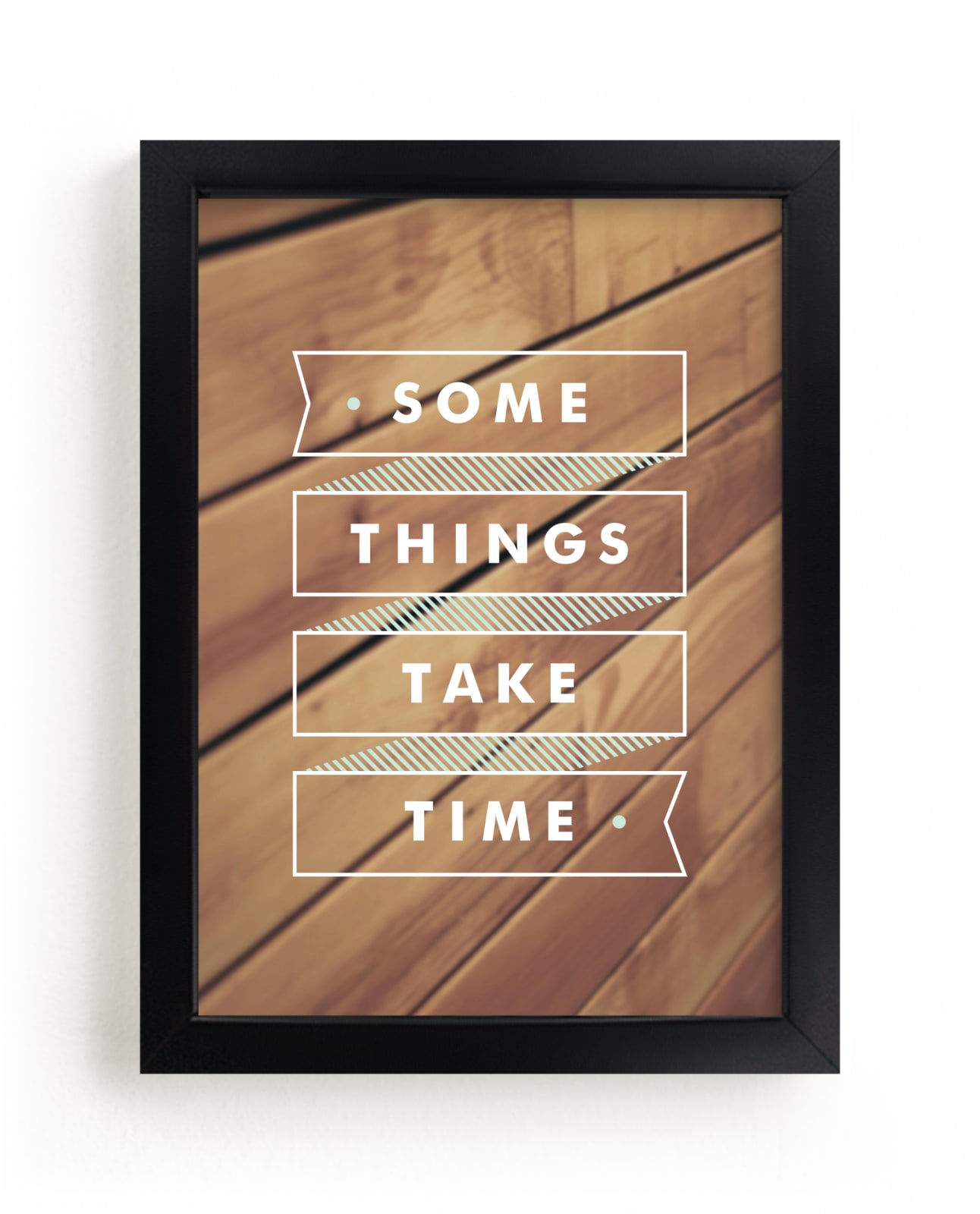 "Some Things Take Time" - Limited Edition Art Print by Monica Tuazon in beautiful frame options and a variety of sizes.
