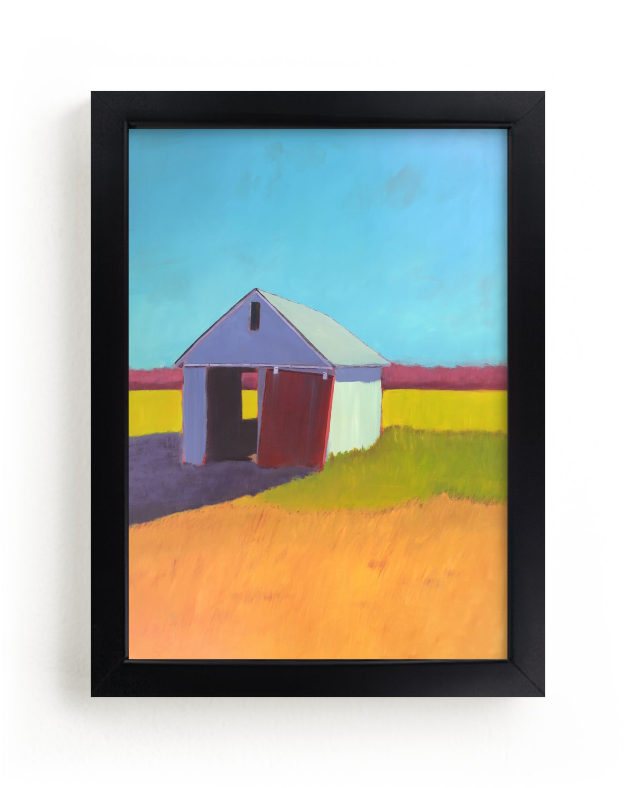 "Pumpkin Shed" - Limited Edition Art Print by Carol C. Young in beautiful frame options and a variety of sizes.