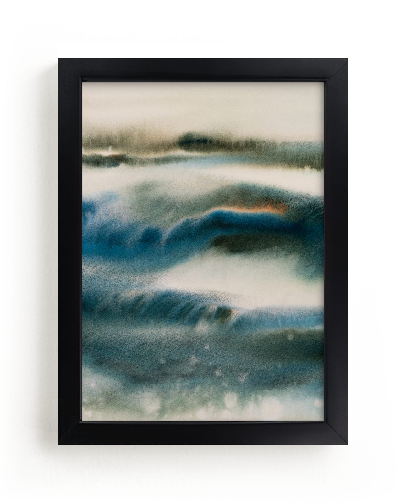 "Blue Embrace / Sky over Ocean" - Limited Edition Art Print by Marta Spendowska in beautiful frame options and a variety of sizes.