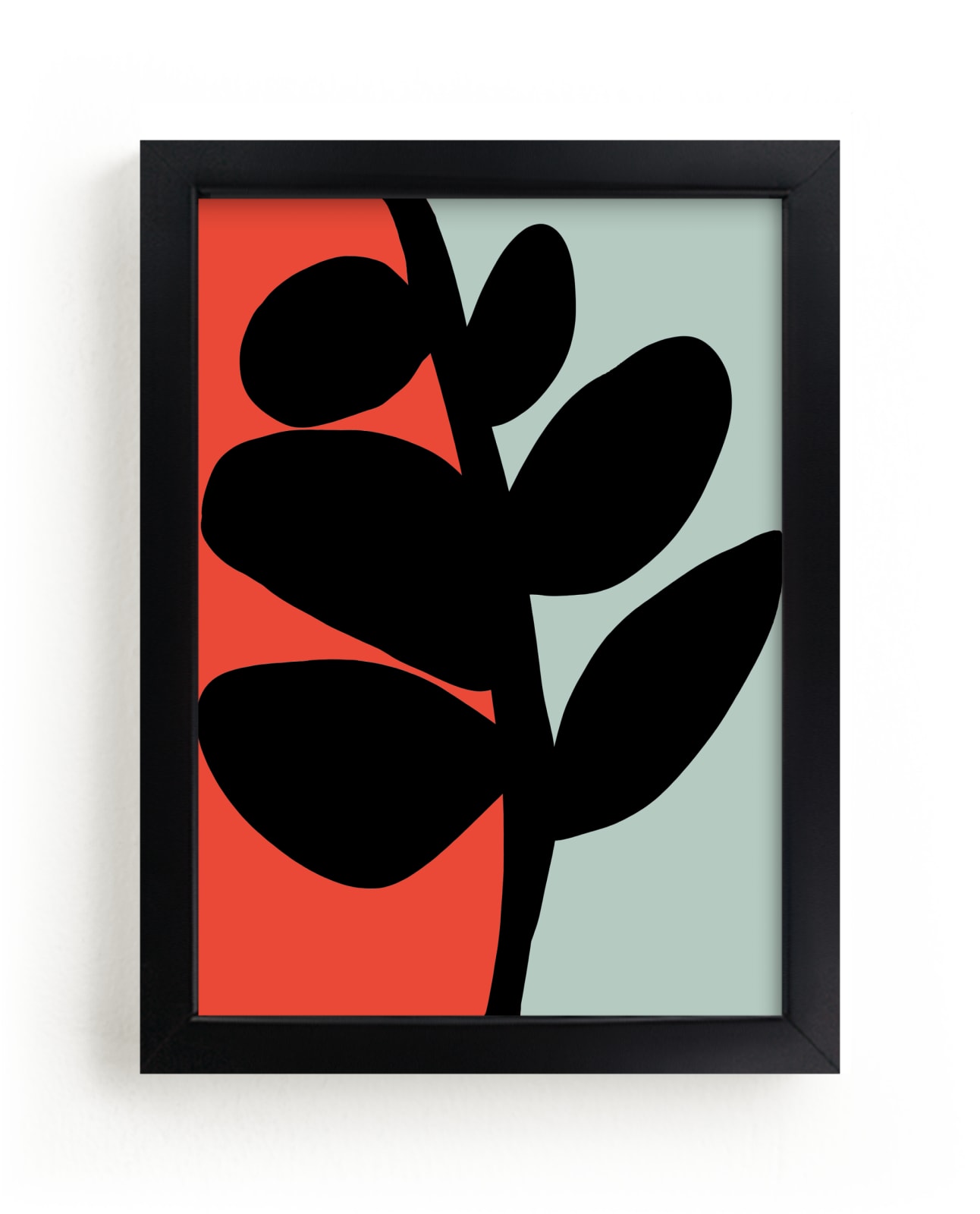 "Modern Black Stem" - Limited Edition Art Print by Deborah Velasquez in beautiful frame options and a variety of sizes.