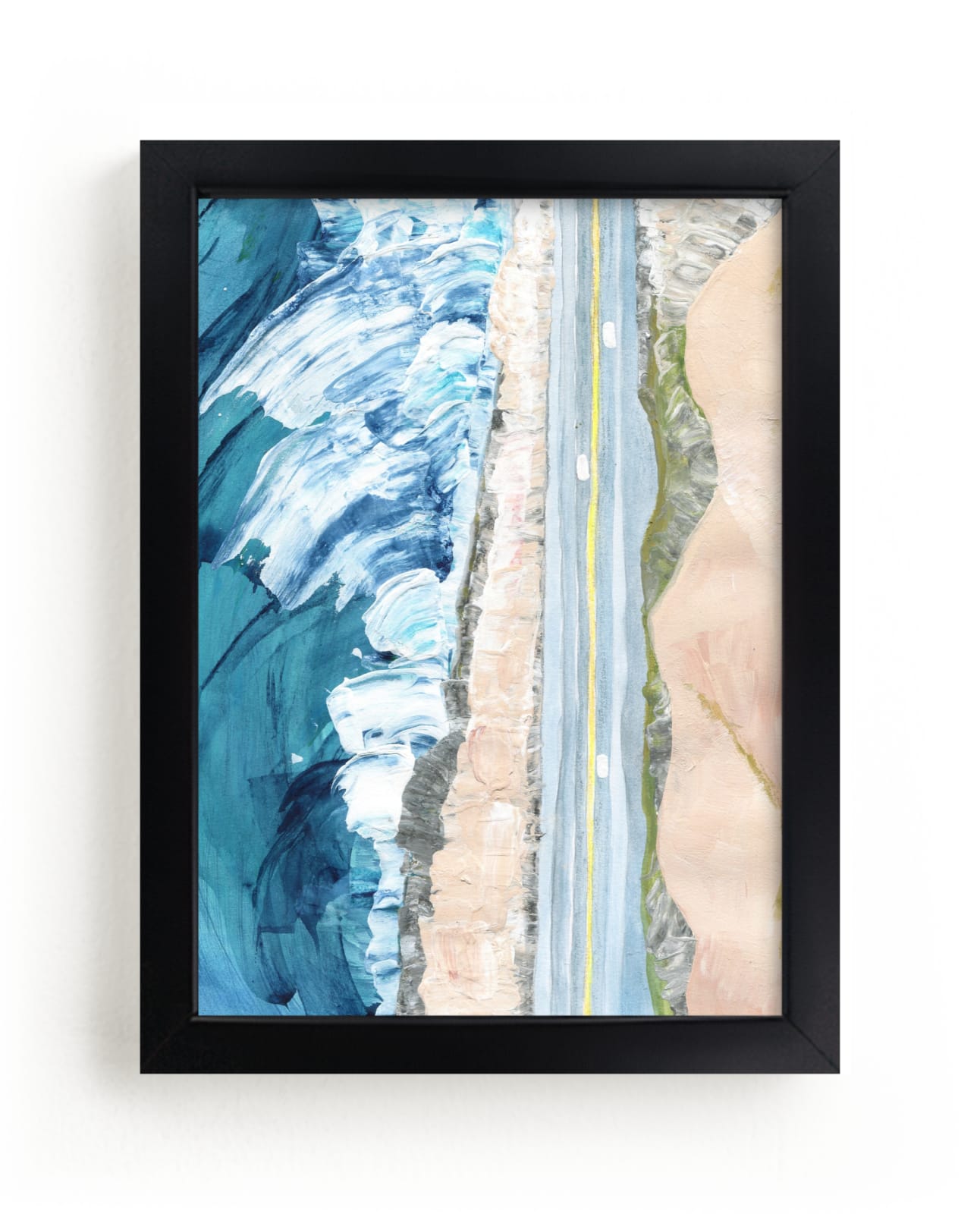 "Pacific Coast Highway" - Limited Edition Art Print by Denise Wong in beautiful frame options and a variety of sizes.