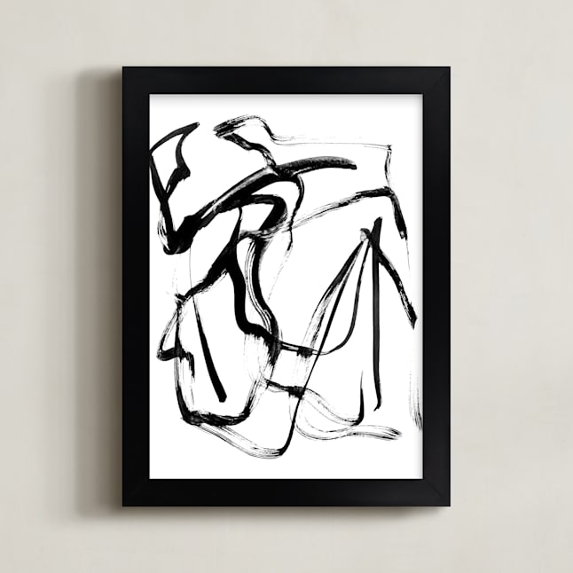 "Arise" - Art Print in Black & White by LaDara McKinnon - Framed