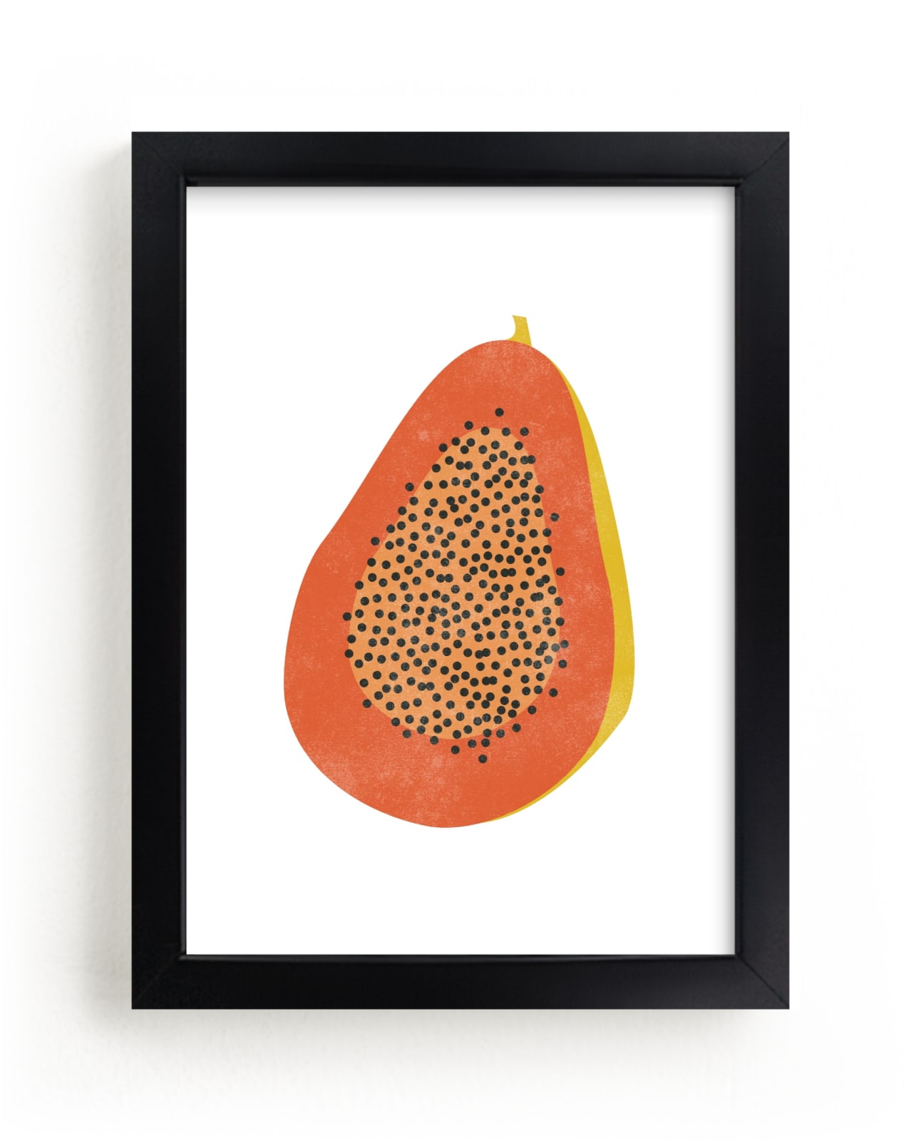 "Papaya" - Limited Edition Art Print by Anupama in beautiful frame options and a variety of sizes.