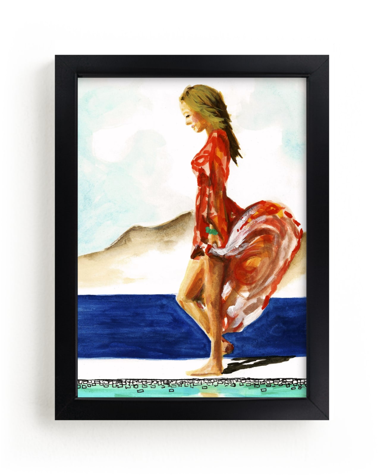 "Gratitude Meditation" - Art Print by Jenny Partrite in beautiful frame options and a variety of sizes.