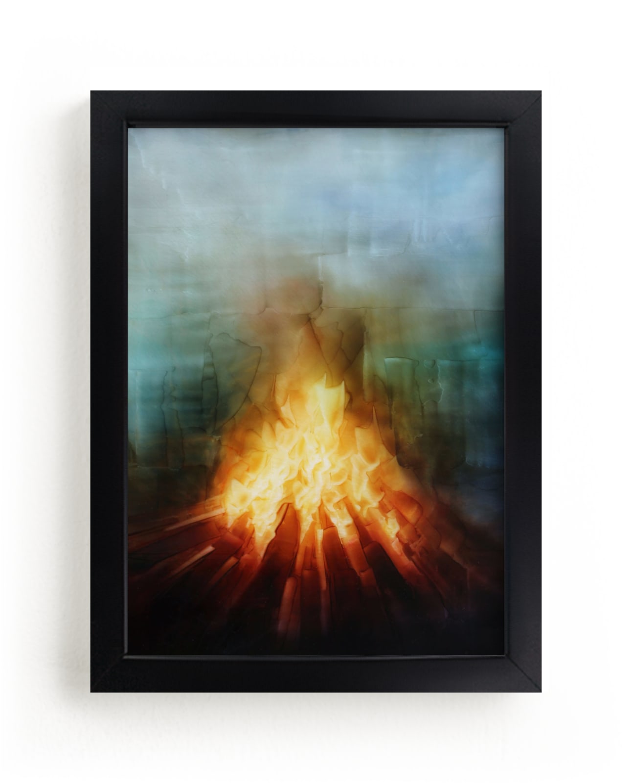 "Your Fires" - Art Print by Brian Sostrom in beautiful frame options and a variety of sizes.