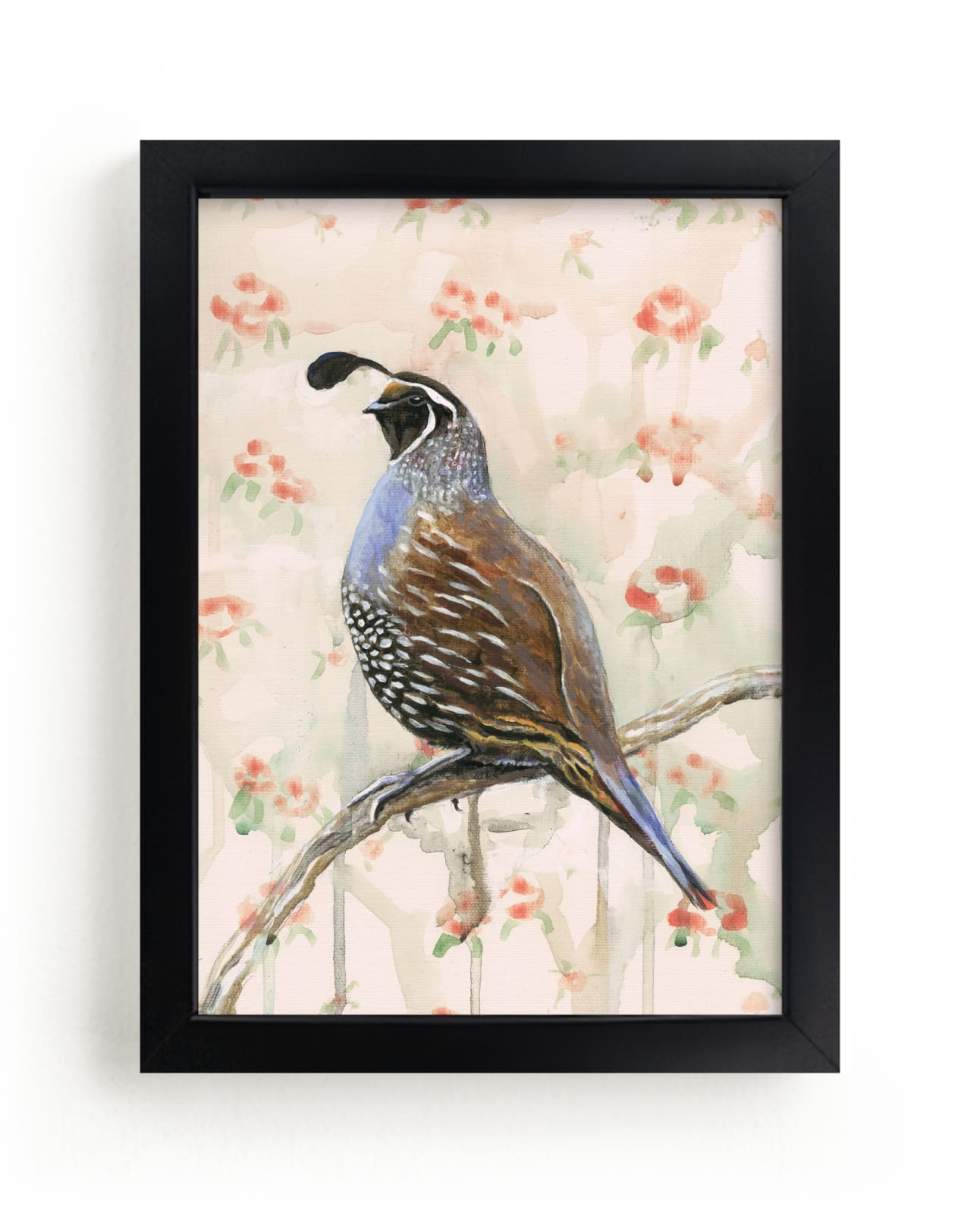"Perciville Plume" - Art Print by Rebecca Weller in beautiful frame options and a variety of sizes.