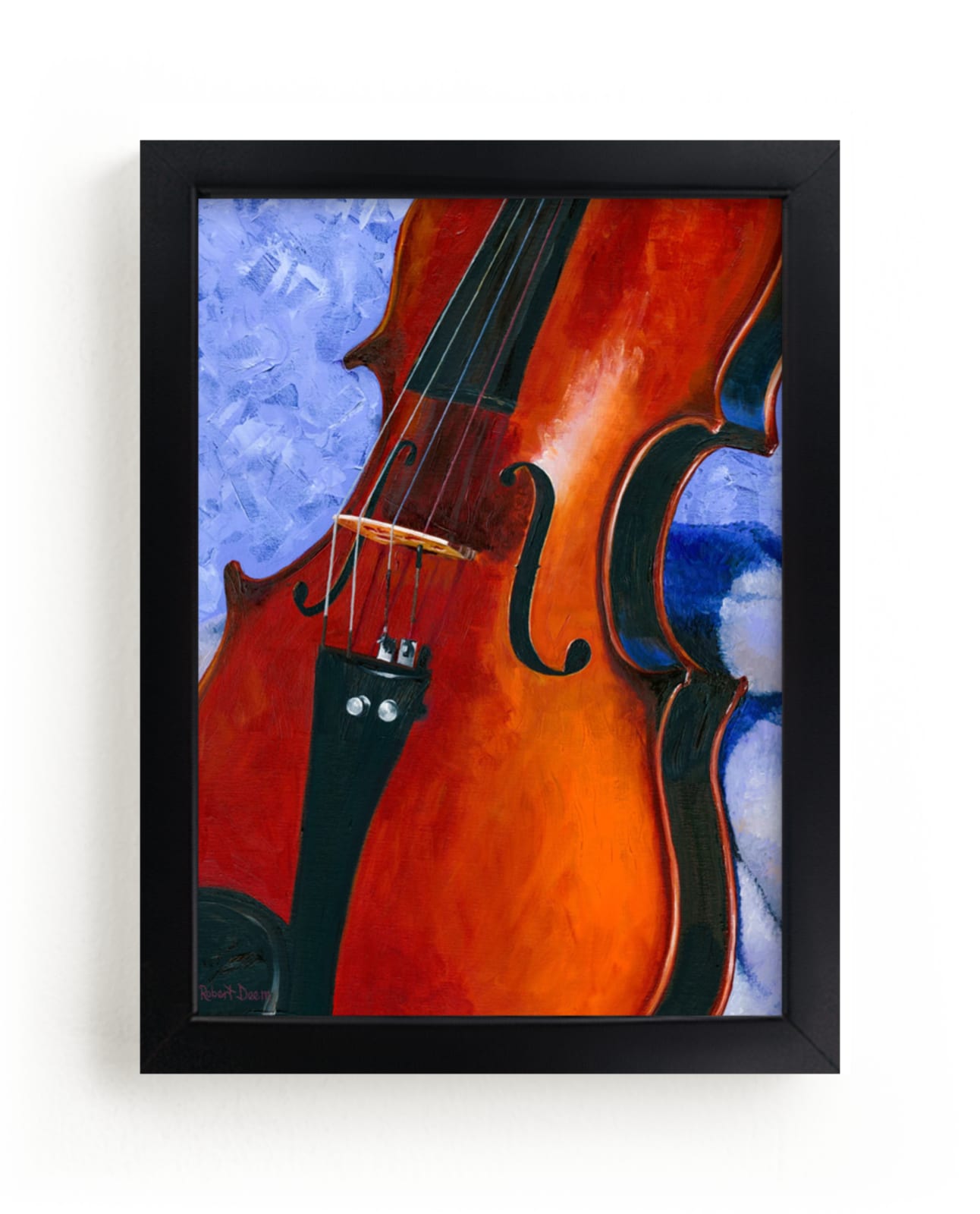 "Grandfather's Violin" - Art Print by Robert Deem in beautiful frame options and a variety of sizes.