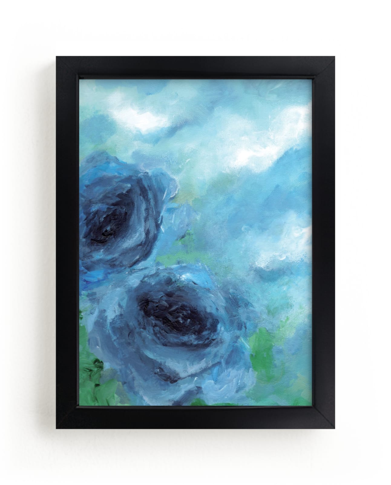 "Cloud Roses" - Art Print by Sonal Nathwani in beautiful frame options and a variety of sizes.