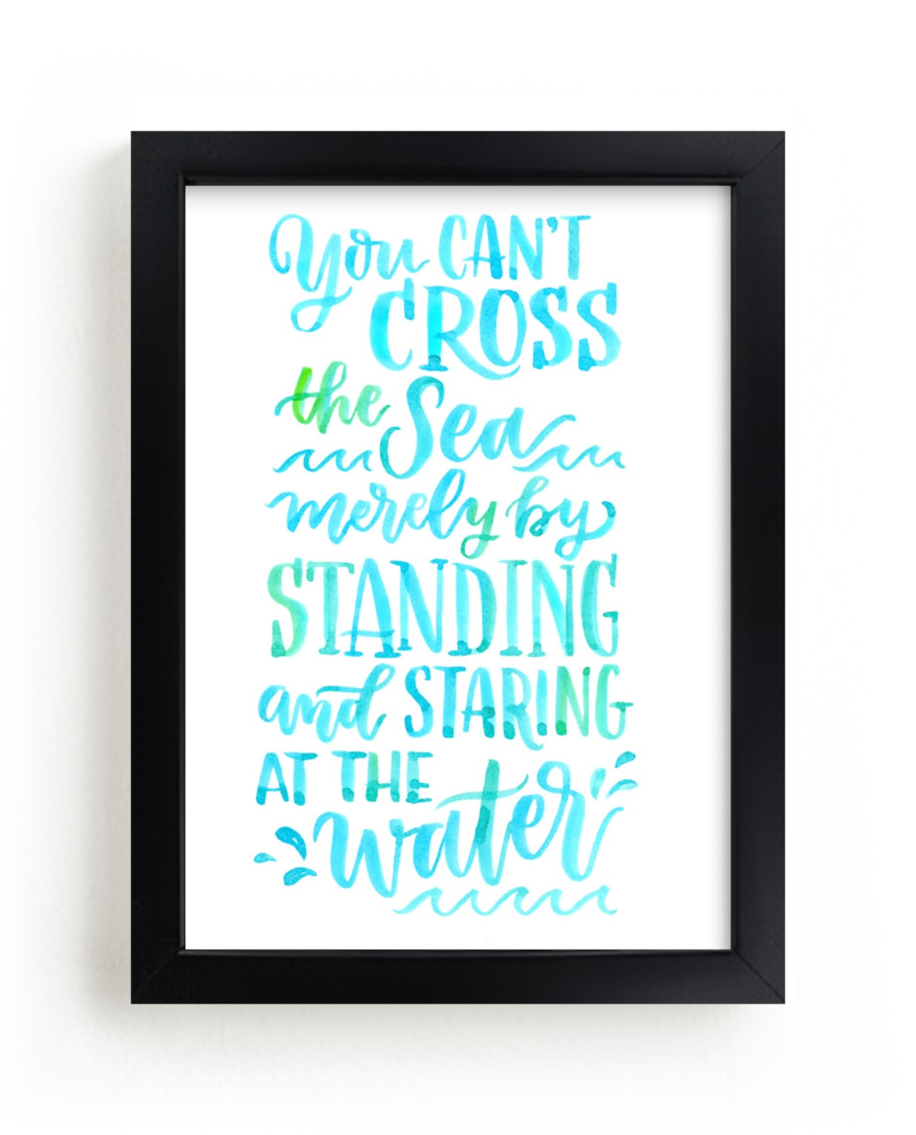 "Crossing the Sea" - Art Print by Laura Bolter in beautiful frame options and a variety of sizes.