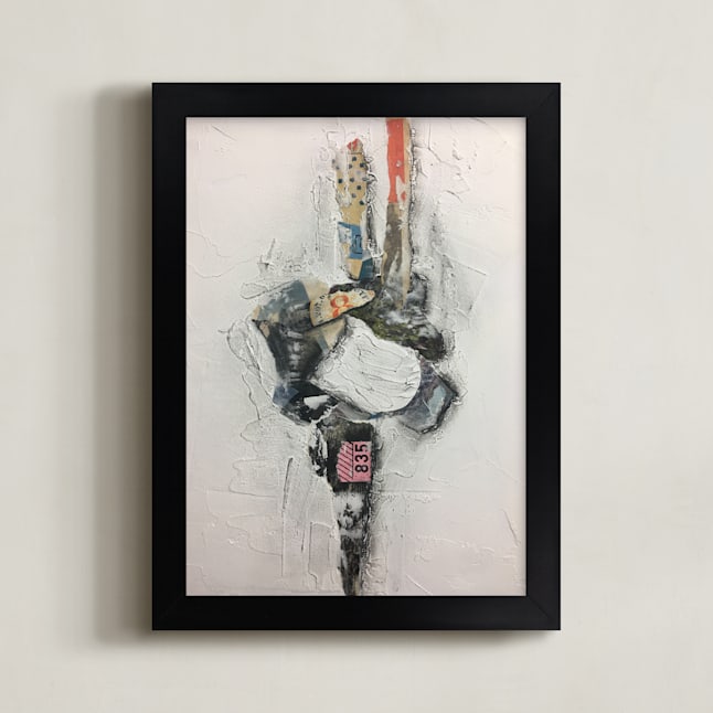 "Autumn Link" - Art Print in White by Misty Hughes - Framed