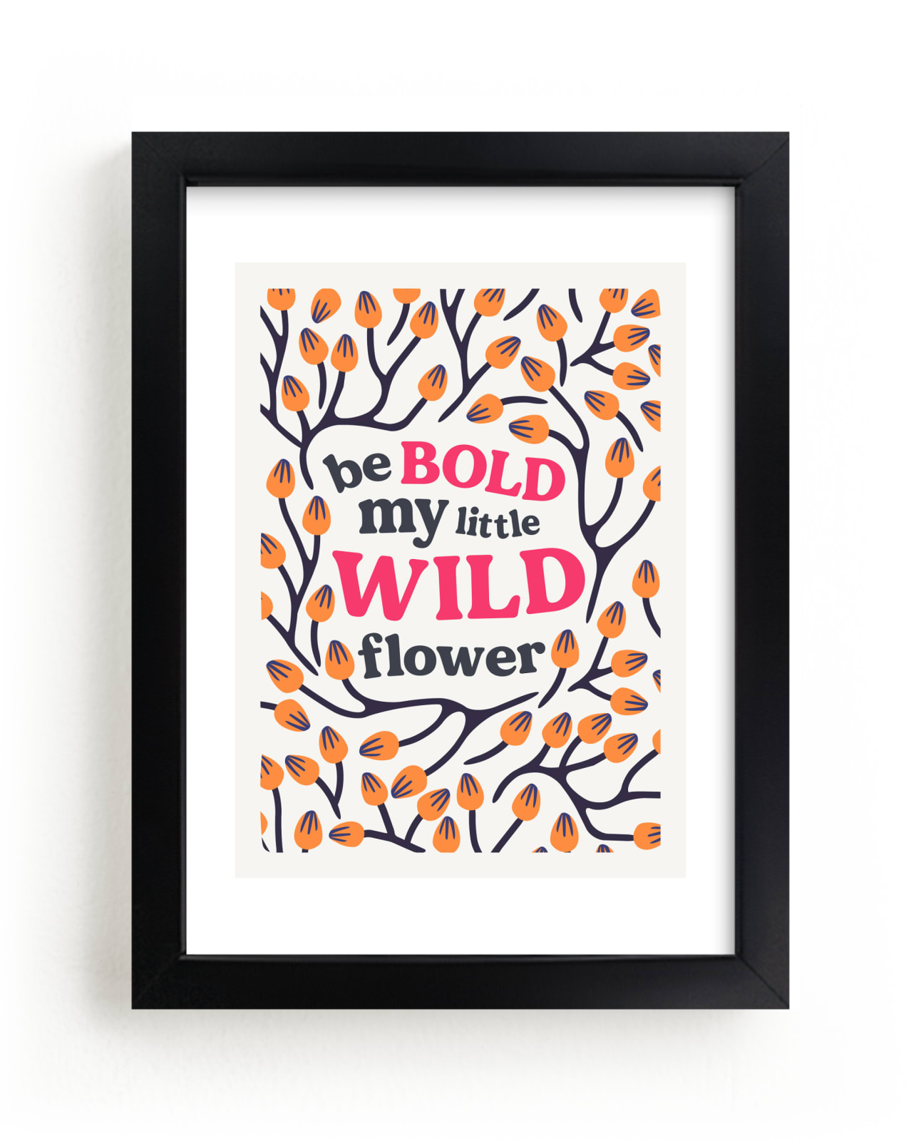 "Little Wild Flower" - Art Print by Rebecca Humphreys in beautiful frame options and a variety of sizes.