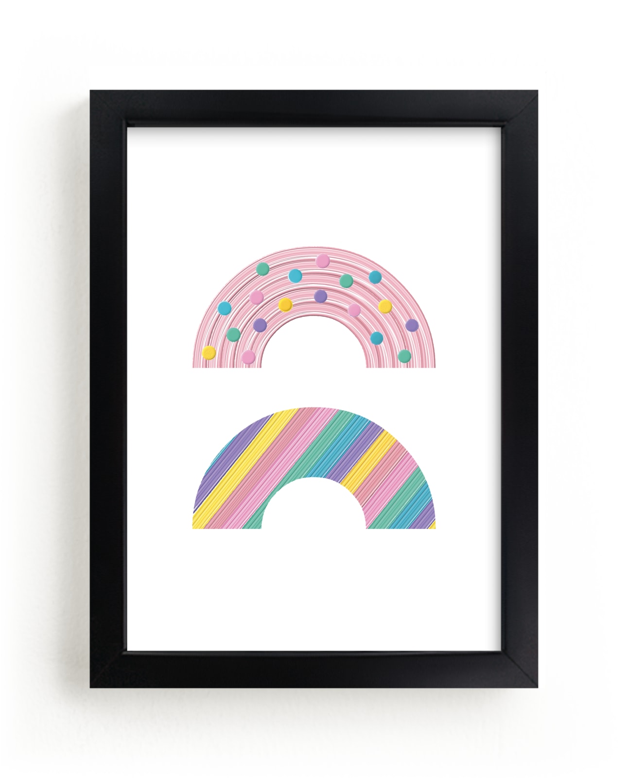 "Funny Rainbows" - Art Print by EMANUELA CARRATONI in beautiful frame options and a variety of sizes.
