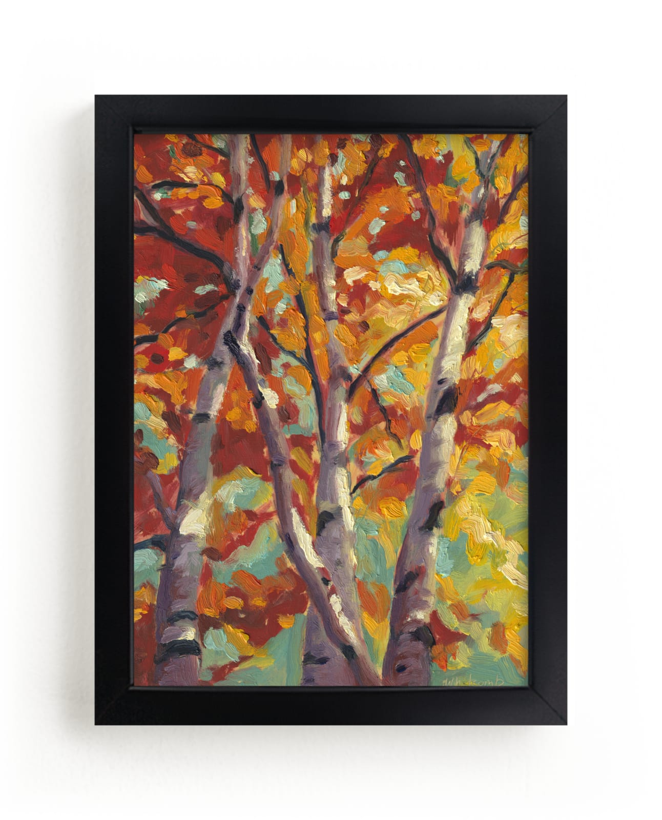 "Autumn Dance" by Holly Whitcomb in beautiful frame options and a variety of sizes.