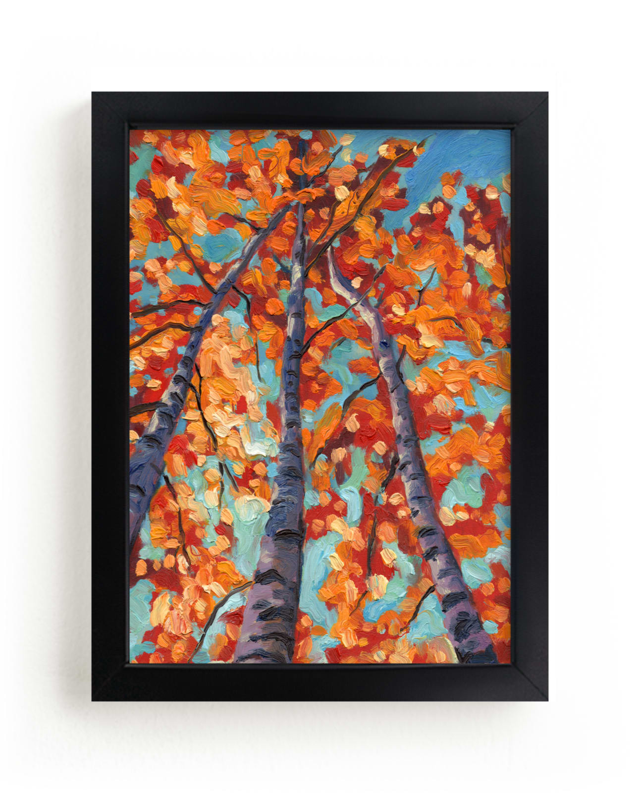 "Birch Blaze" by Holly Whitcomb in beautiful frame options and a variety of sizes.