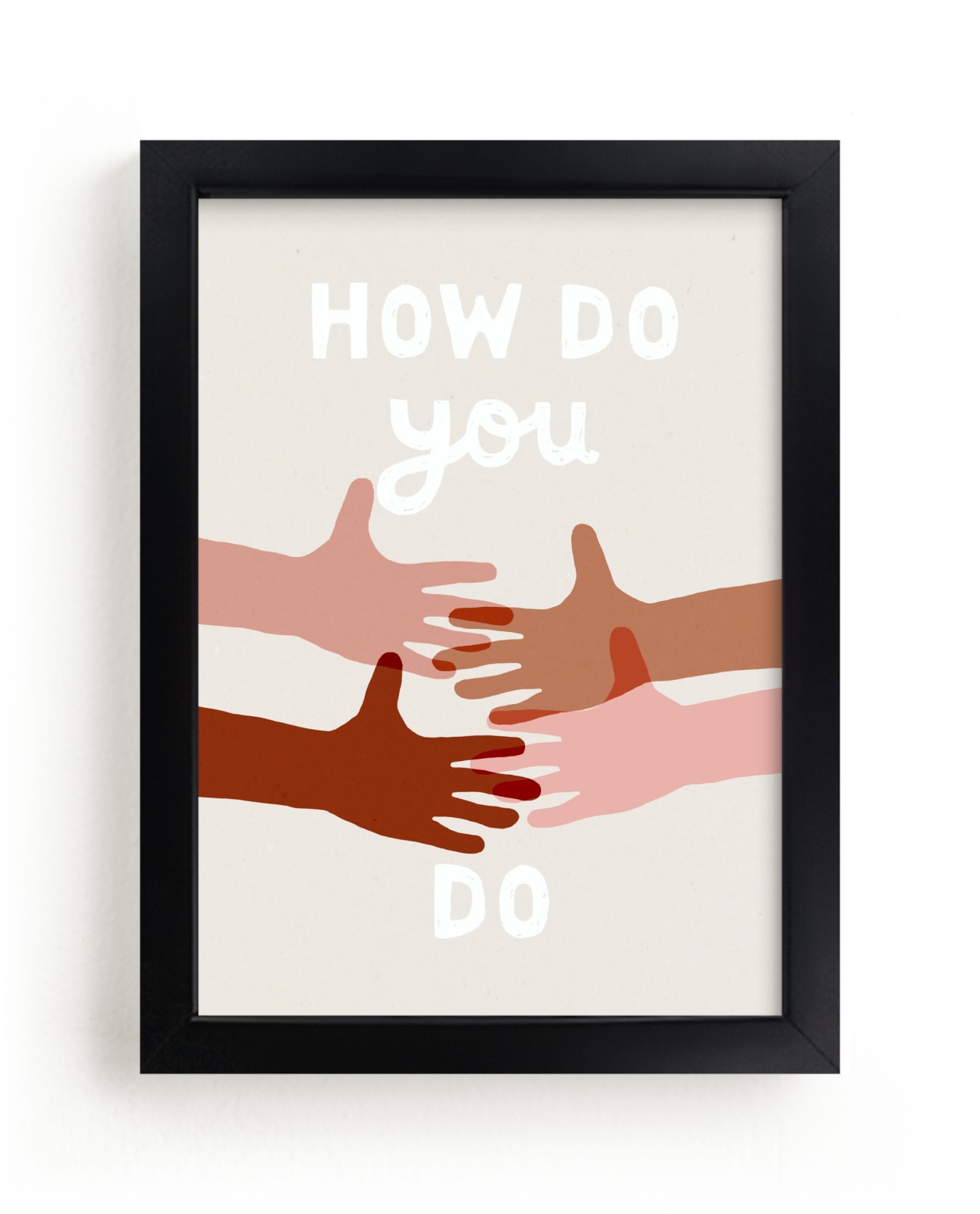 "How Do You Do" by Francesca Iannaccone in beautiful frame options and a variety of sizes.
