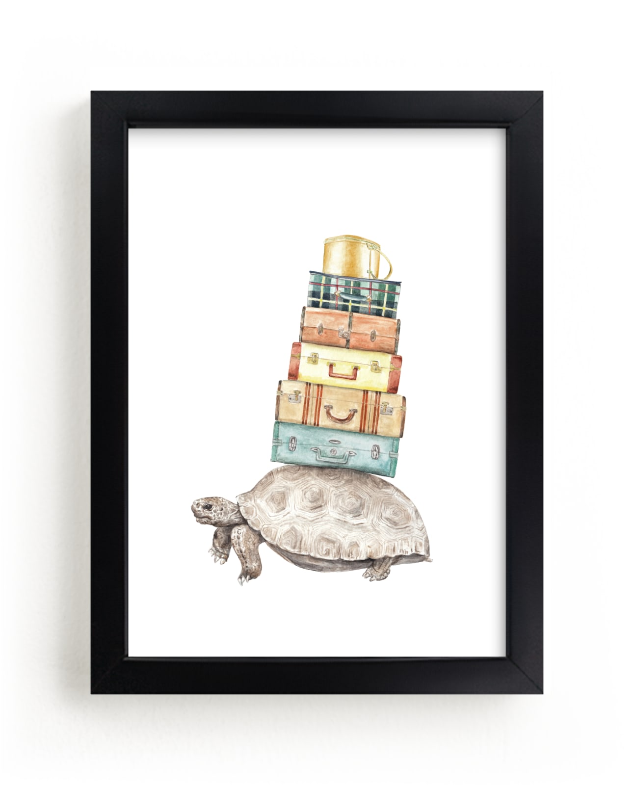 "Taking Home W/U: Traveling Tortoise" by Lauren Rogoff in beautiful frame options and a variety of sizes.