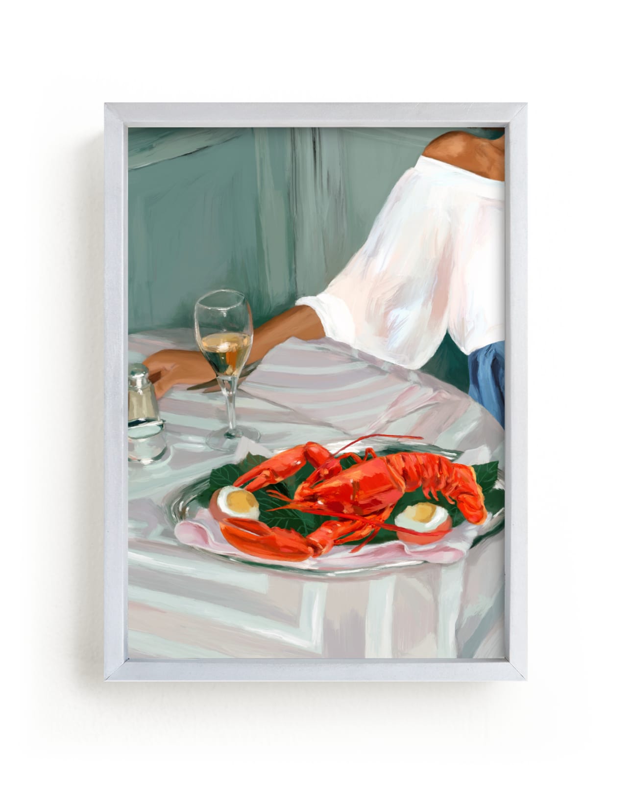 "Party of One" - Limited Edition Art Print by Marabou Design in beautiful frame options and a variety of sizes.