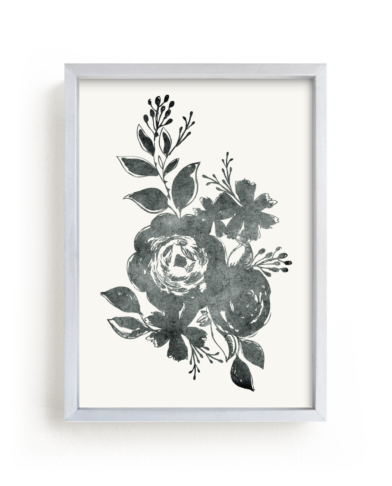 "Dark Florals no. 1" - Limited Edition Art Print by Alethea and Ruth in beautiful frame options and a variety of sizes.