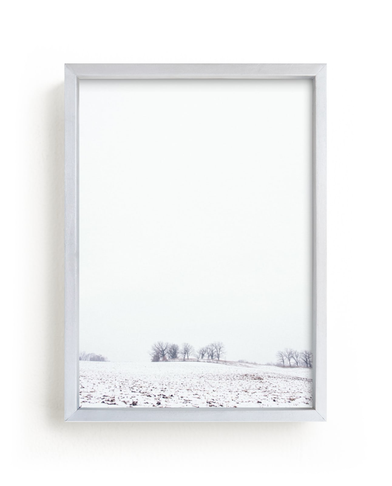 "Winter's First Kiss No 2" - Art Print by Kamala Nahas in beautiful frame options and a variety of sizes.