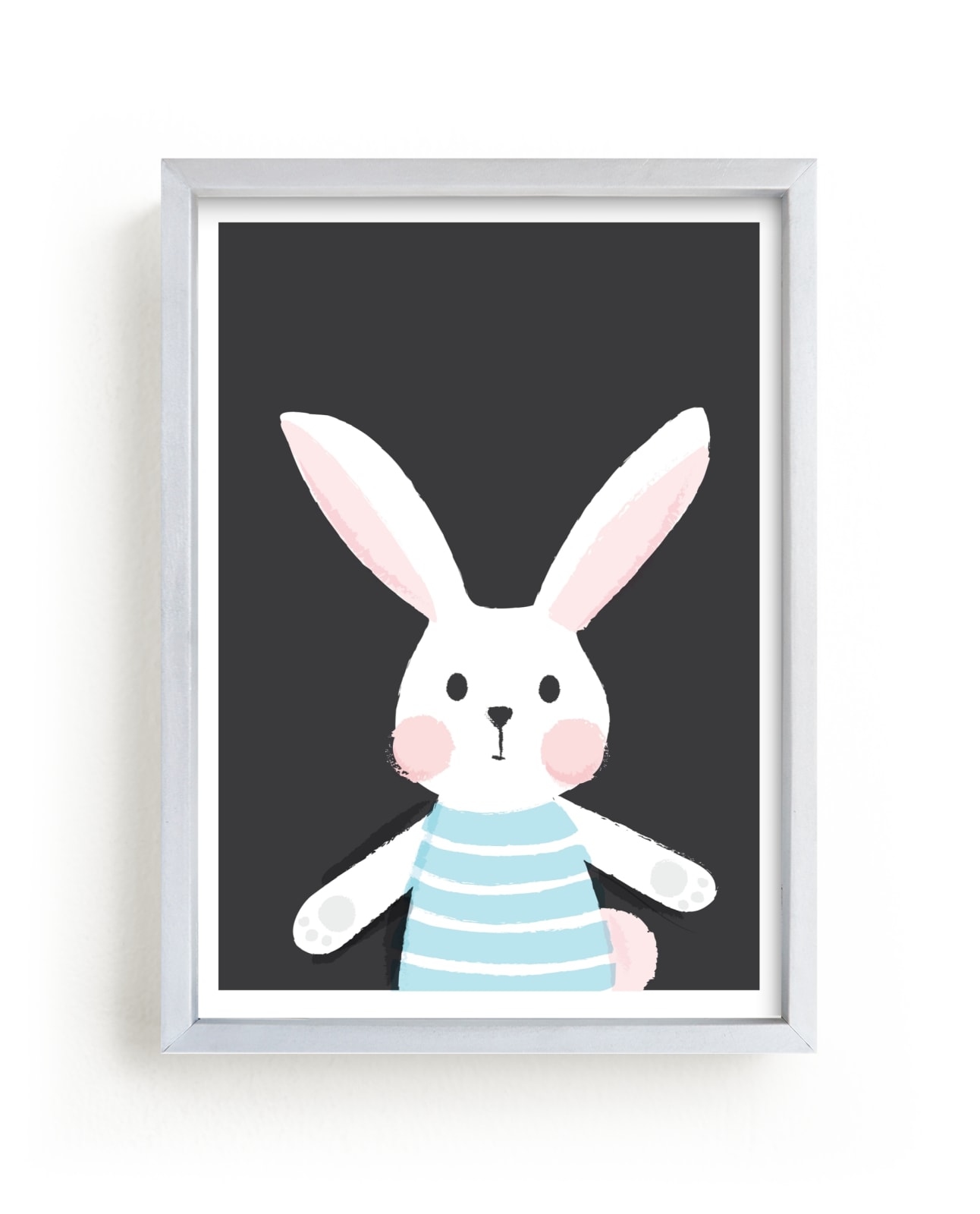 "Funny Bunny" - Art Print by Jessie Steury in beautiful frame options and a variety of sizes.