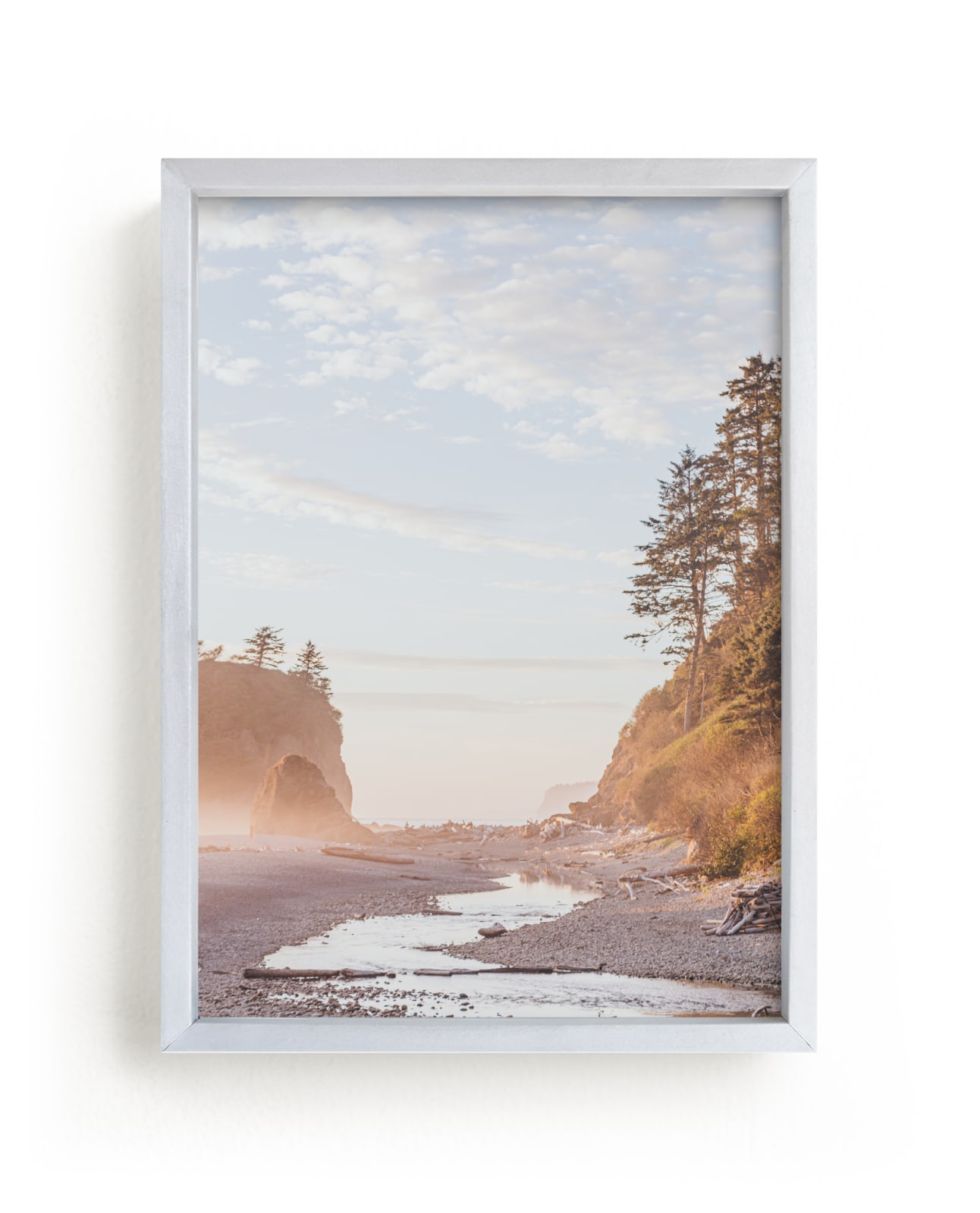 "Stream at Ruby Beach" by LindseyErin in beautiful frame options and a variety of sizes.