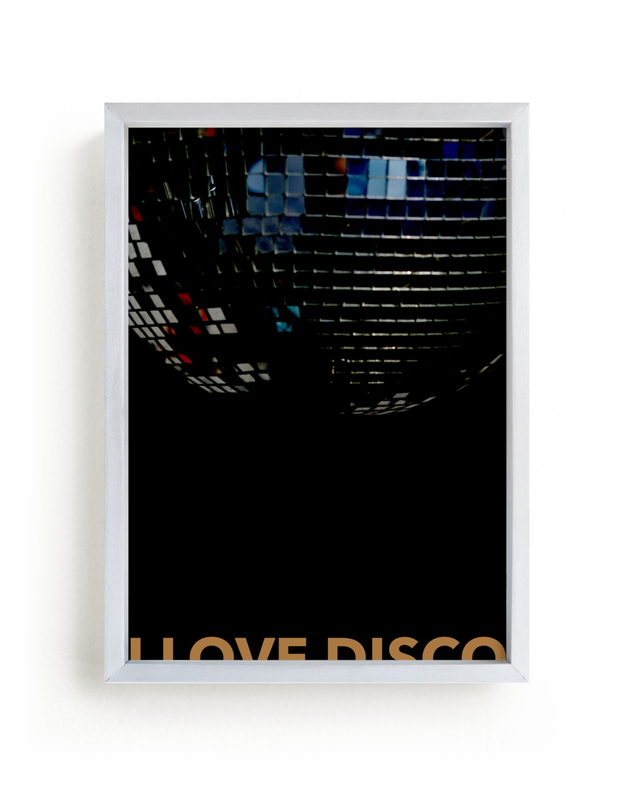"I LOVE DISCO" by Jonathan Brooks in beautiful frame options and a variety of sizes.