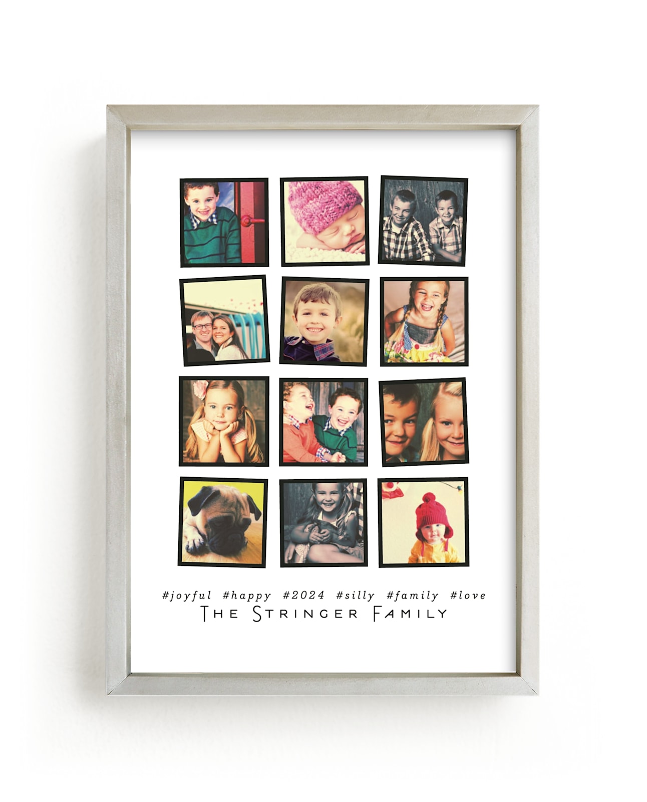 "Insta-grid" - Custom Photo Art by Up Up Creative in beautiful frame options and a variety of sizes.
