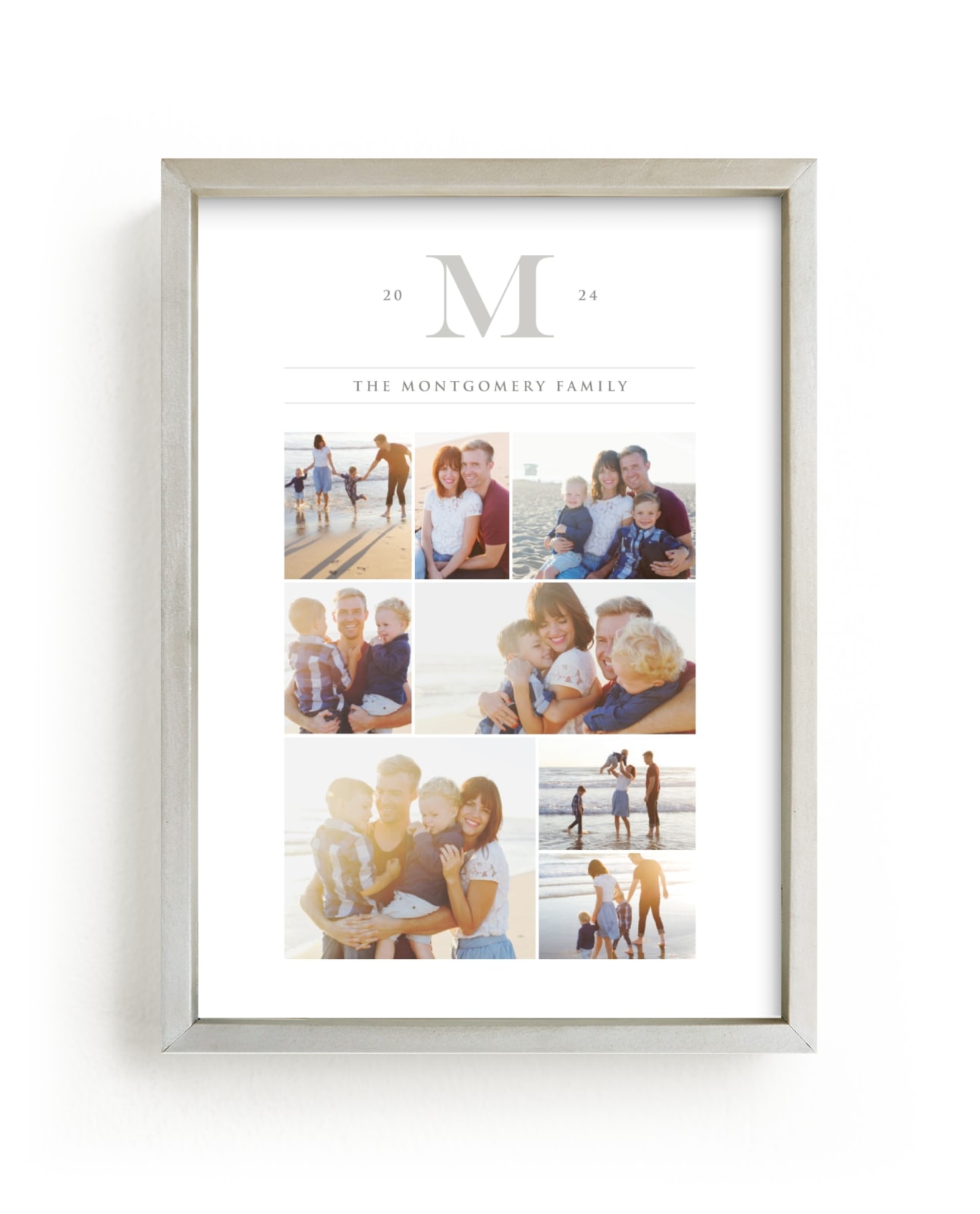 This is a white, classic colors, grey photo art by fatfatin called Family Monogram.
