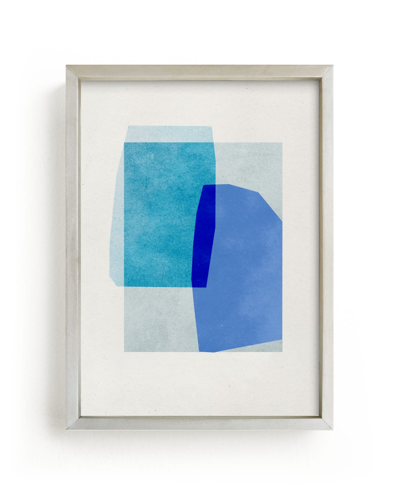 "blue abstraction" - Grownup Open Edition Non-custom Art Print by Sumak Studio in beautiful frame options and a variety of sizes.