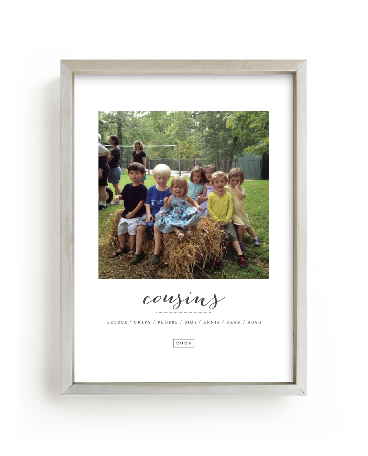 "Cousins" - Custom Children's Photo Art by Sara Hicks Malone in beautiful frame options and a variety of sizes.