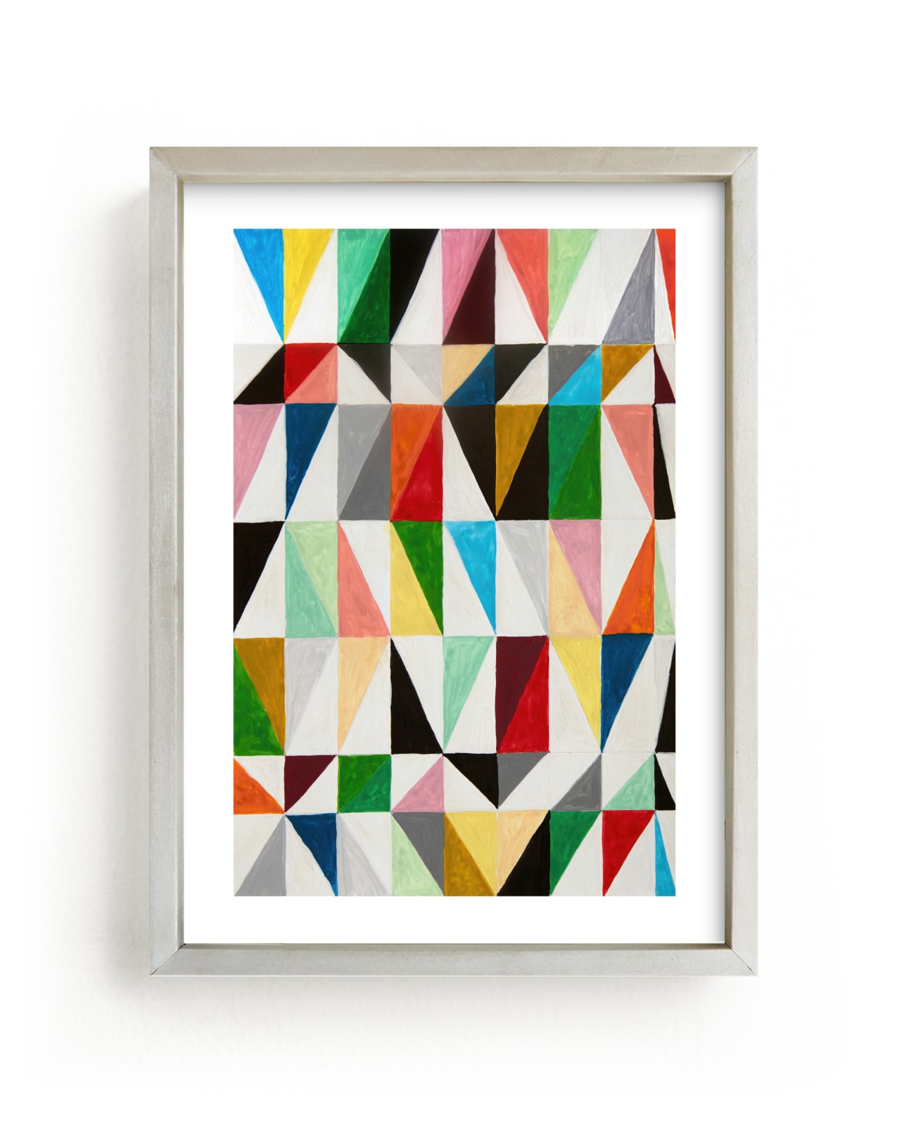 "Triangle Grid" - Limited Edition Art Print by Jane Clark in beautiful frame options and a variety of sizes.