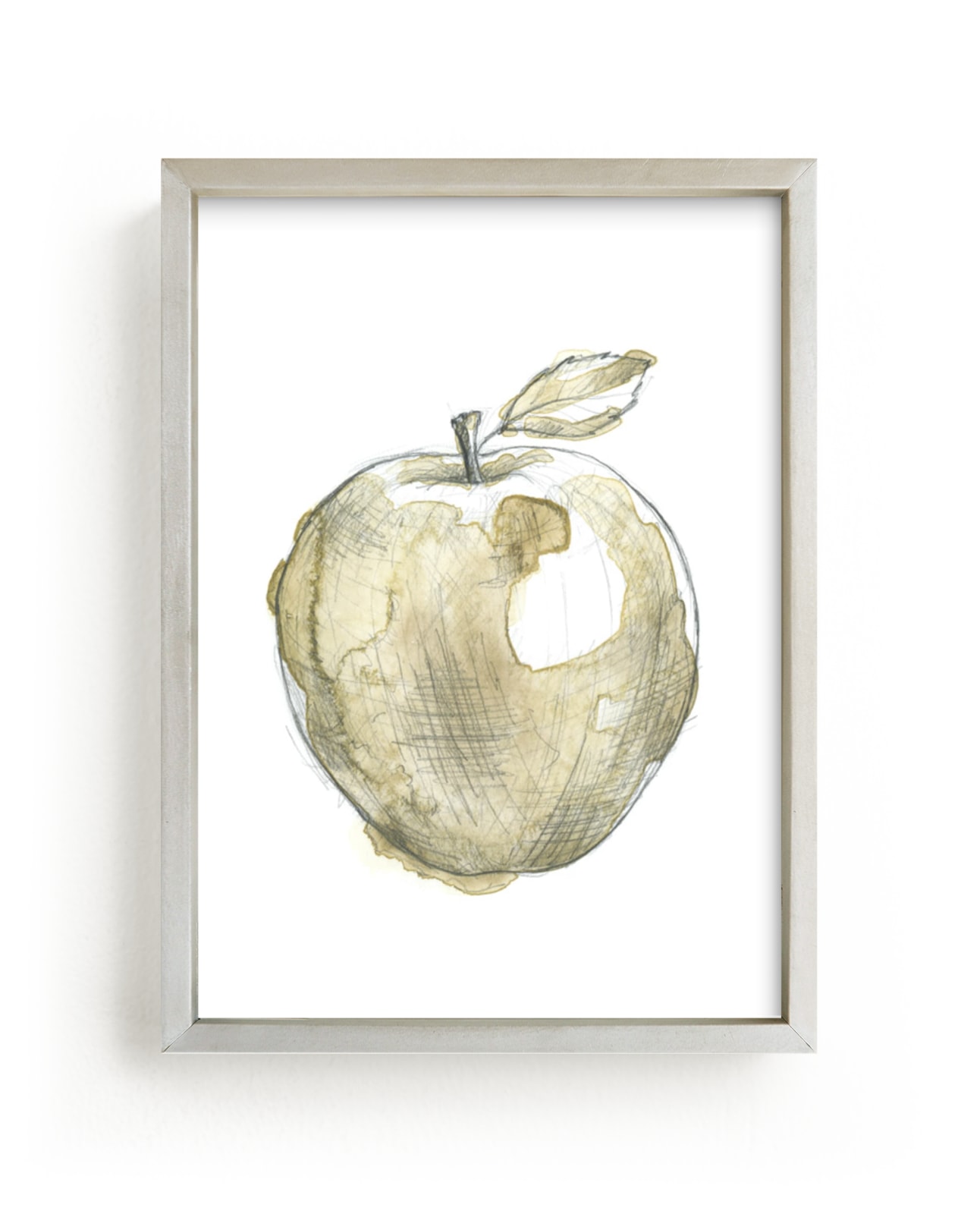 "Eat More Fruits - Apple" - Art Print by Susanne Kasielke in beautiful frame options and a variety of sizes.