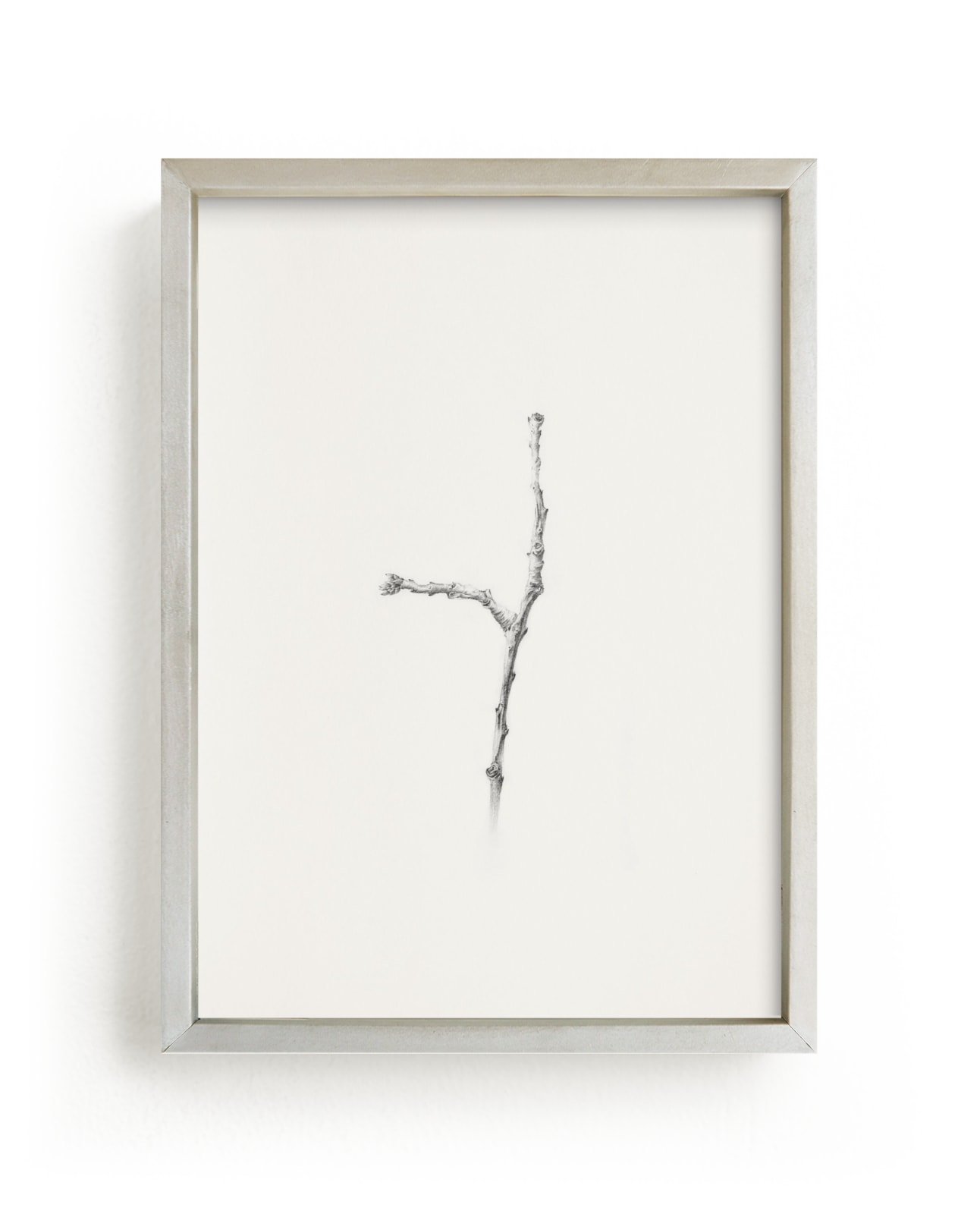 "Twig- Solitude 02" - Art Print by jinseikou in beautiful frame options and a variety of sizes.