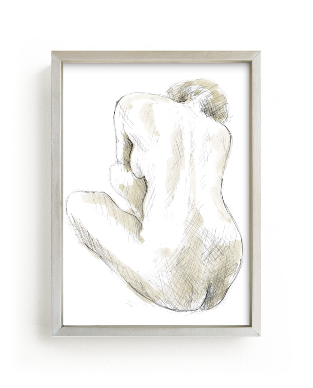 "Quiet Woman" - Art Print by Susanne Kasielke in beautiful frame options and a variety of sizes.