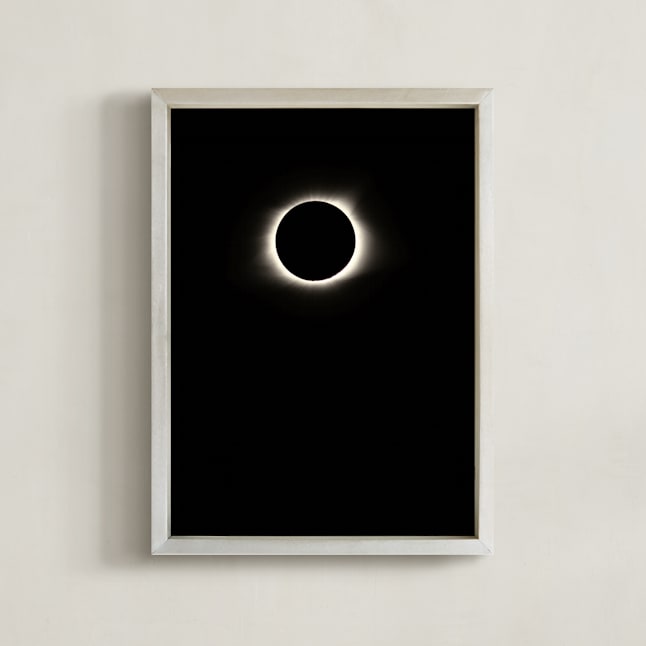 "Totality" - Art Print in Eclipse by Sara Heilwagen - Framed