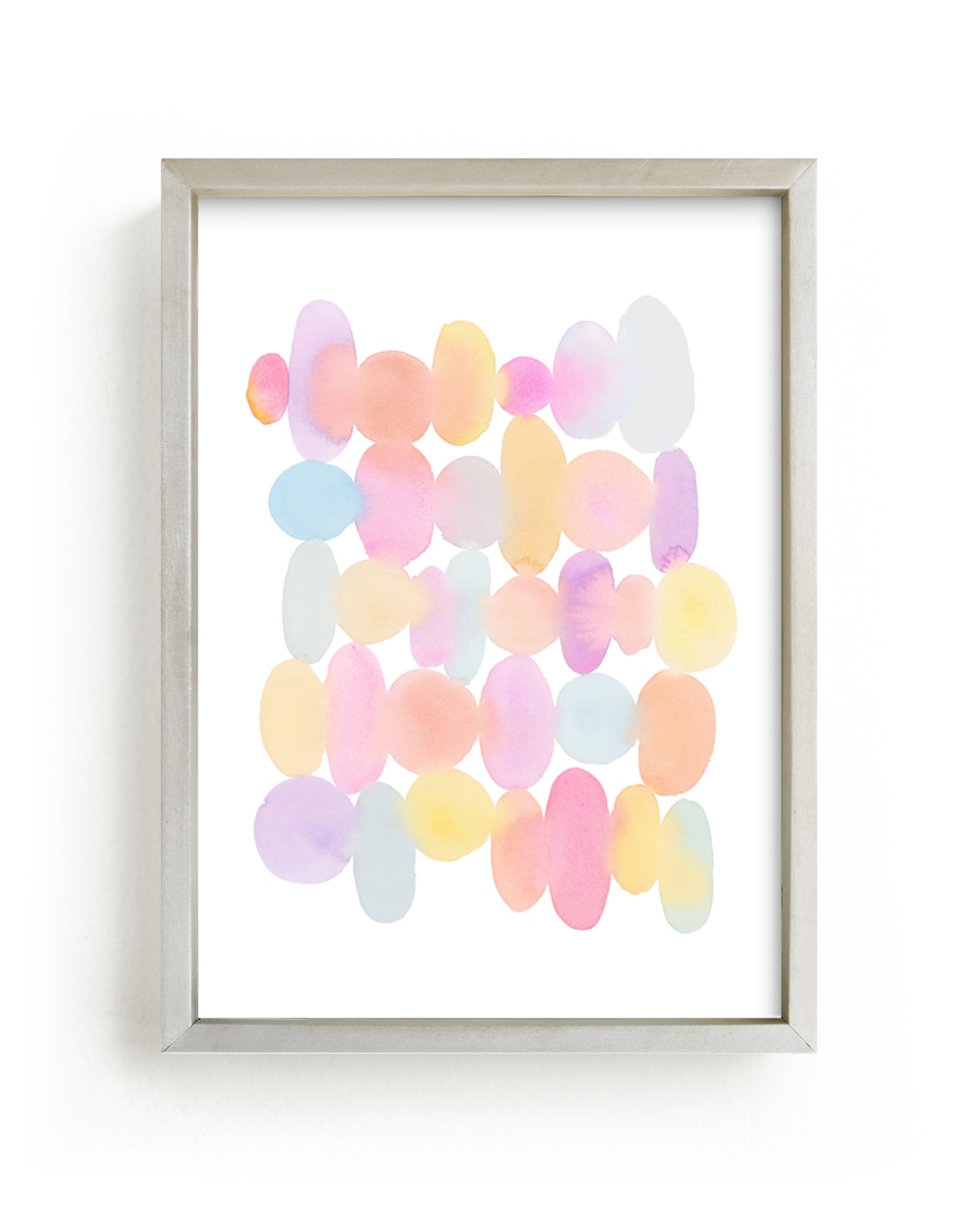 "Pastel Pebbles" - Art Print by sue prue in beautiful frame options and a variety of sizes.