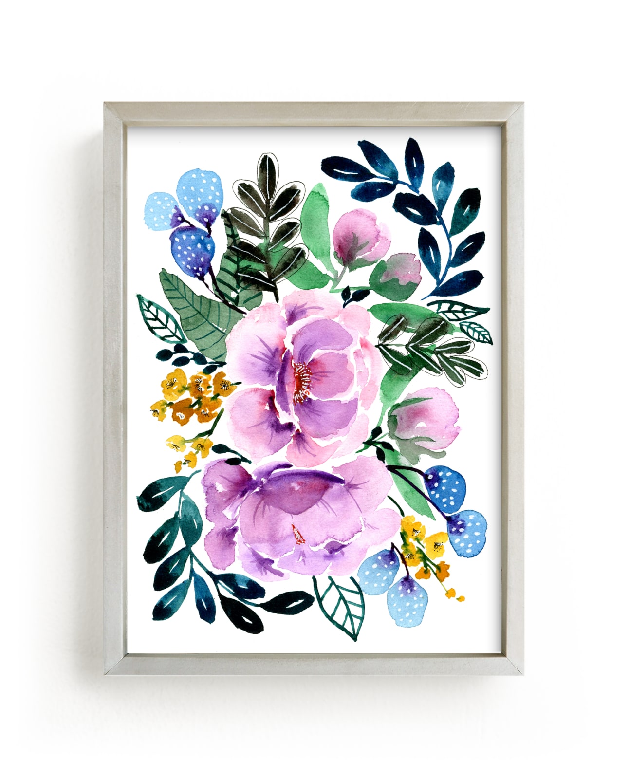 "Watercolor Botanicals1 " by Stick and Petal in beautiful frame options and a variety of sizes.