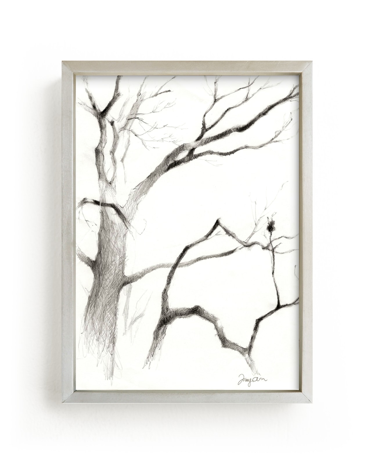 "January Redbud" by Tracy Ann in beautiful frame options and a variety of sizes.